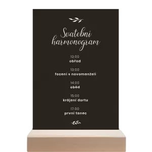 Papírový harmonogram RADKA