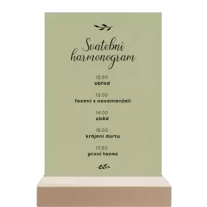 Papírový harmonogram RADKA