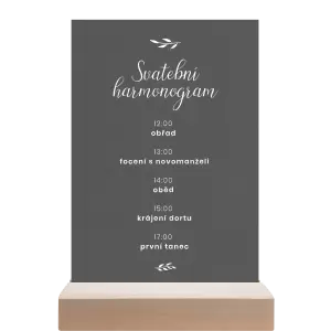 Papírový harmonogram RADKA