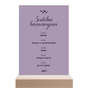 Papírový harmonogram RADKA