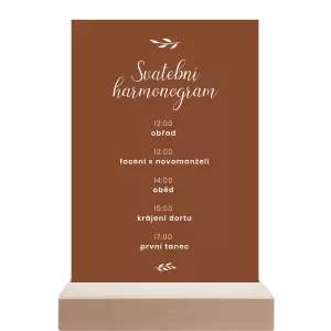 Papírový harmonogram RADKA