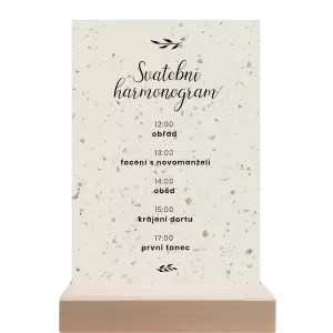 Papírový harmonogram RADKA