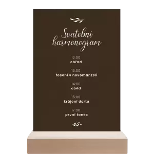 Papírový harmonogram RADKA