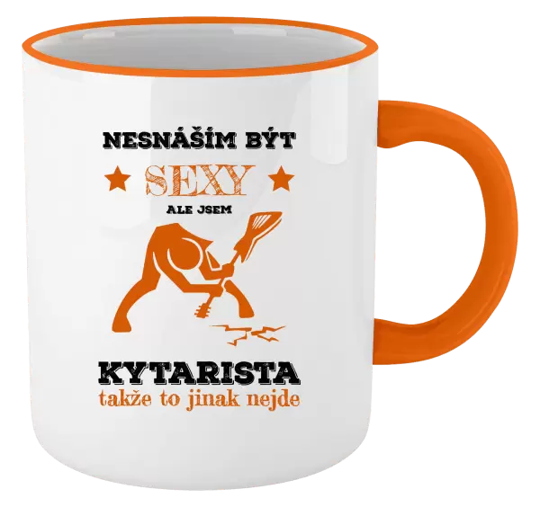 Hrnek Nesnáším být sexy, ale jsem kytarista