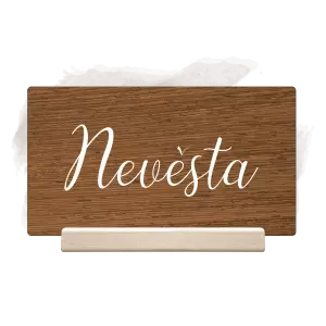 Dřevěná jmenovka RADKA