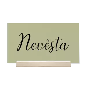 Papírová jmenovka RADKA