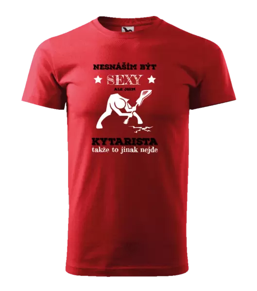 Pánské tričko Nesnáším být sexy, ale jsem kytarista