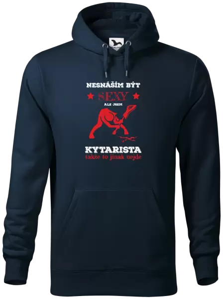 Pánská mikina Nesnáším být sexy, ale jsem kytarista