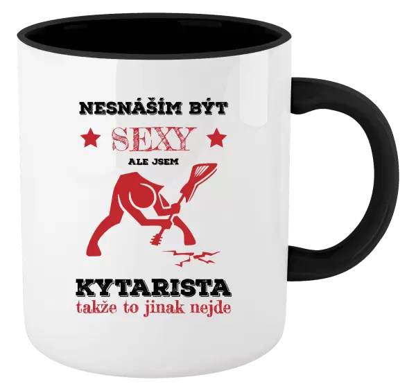 Hrnek Nesnáším být sexy, ale jsem kytarista