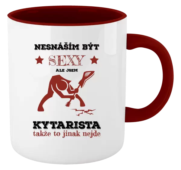 Hrnek Nesnáším být sexy, ale jsem kytarista