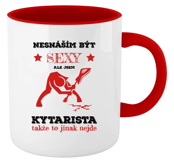 Hrnek Nesnáším být sexy, ale jsem kytarista