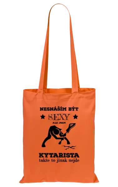 Látková taška Nesnáším být sexy, ale jsem kytarista