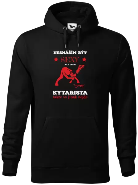Pánská mikina Nesnáším být sexy, ale jsem kytarista