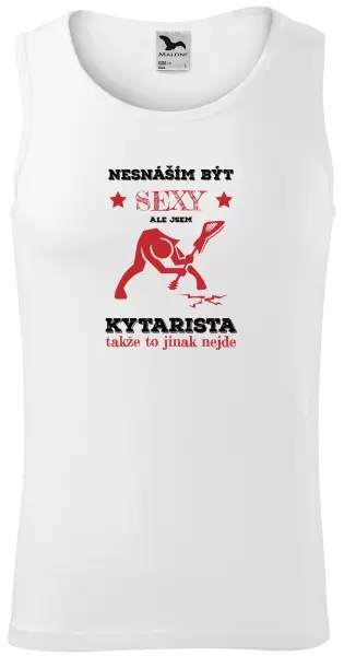 Pánské tílko Nesnáším být sexy, ale jsem kytarista