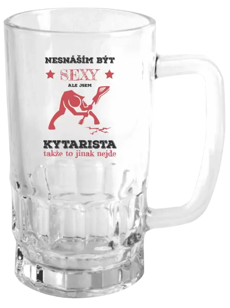 Půllitr Nesnáším být sexy, ale jsem kytarista