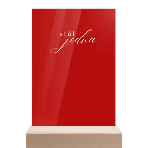 Plexi číslo stolu MARKETA