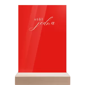 Plexi číslo stolu MARKETA