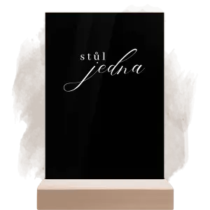Plexi číslo stolu MARKETA