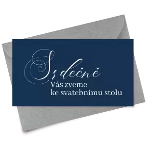 Papírová pozvánka MARKETA