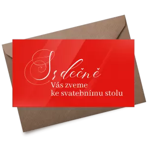 Plexi pozvánka MARKETA