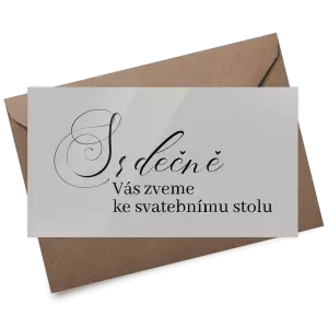 Plexi pozvánka MARKETA