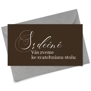 Papírová pozvánka MARKETA