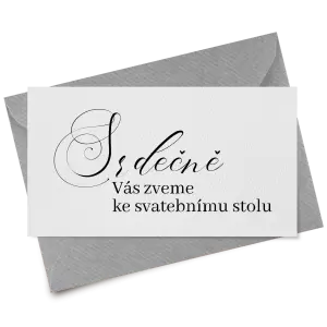 Papírová pozvánka MARKETA