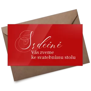 Plexi pozvánka MARKETA