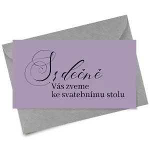 Papírová pozvánka MARKETA