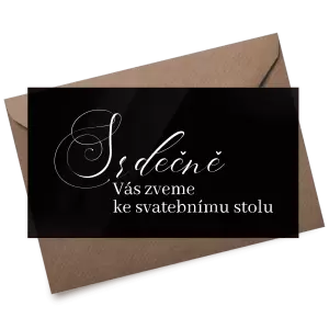 Plexi pozvánka MARKETA