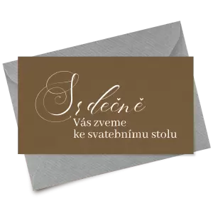 Papírová pozvánka MARKETA