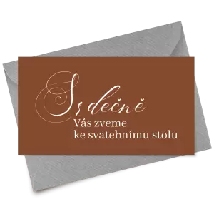 Papírová pozvánka MARKETA