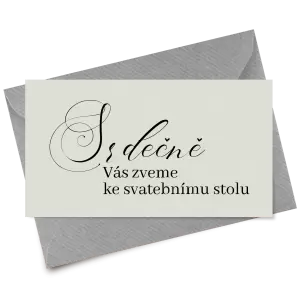 Papírová pozvánka MARKETA