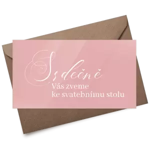 Plexi pozvánka MARKETA