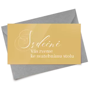 Papírová pozvánka MARKETA