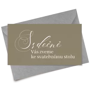 Papírová pozvánka MARKETA