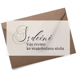 Plexi pozvánka MARKETA