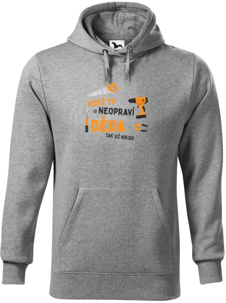 Pánská mikina Když to neopraví děda, tak už nikdo