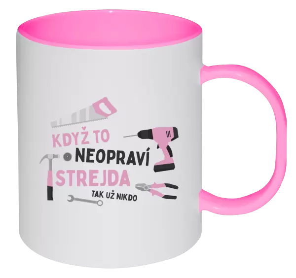 Plastový hrnek Když to neopraví strejda, tak už nikdo