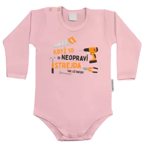 Dětské body s dlouhým rukávem Když to neopraví strejda, tak už nikdo
