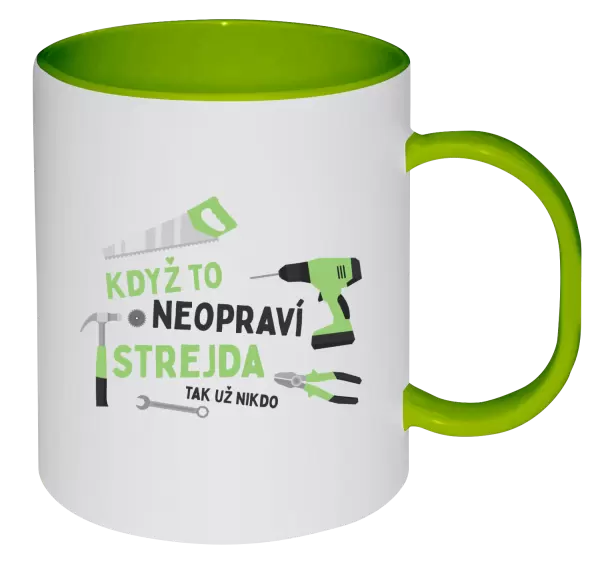 Plastový hrnek Když to neopraví strejda, tak už nikdo
