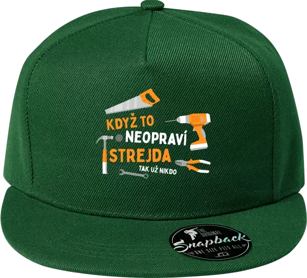 Snapback kšiltovka Když to neopraví strejda, tak už nikdo