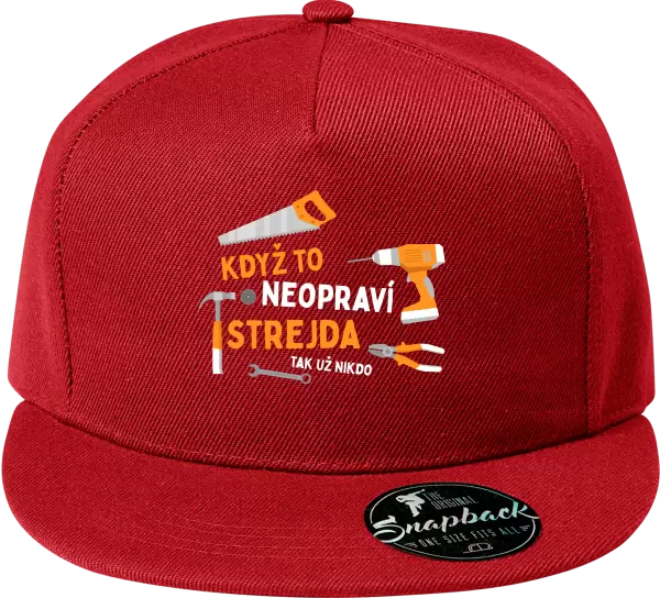 Snapback kšiltovka Když to neopraví strejda, tak už nikdo