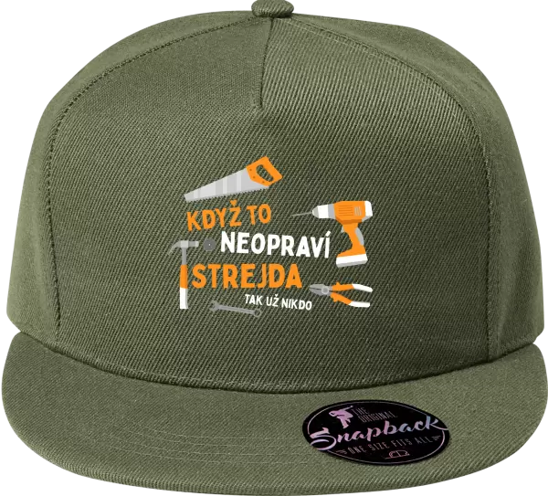 Snapback kšiltovka Když to neopraví strejda, tak už nikdo
