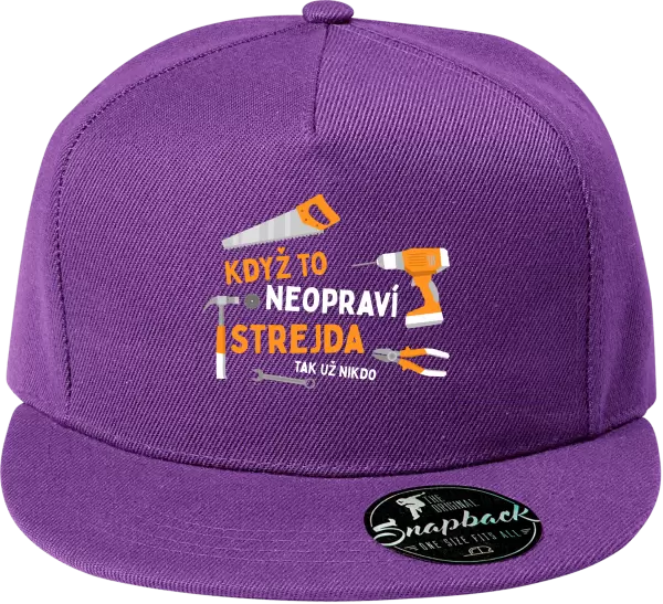 Snapback kšiltovka Když to neopraví strejda, tak už nikdo