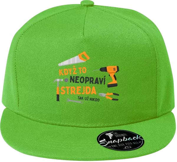 Snapback kšiltovka Když to neopraví strejda, tak už nikdo