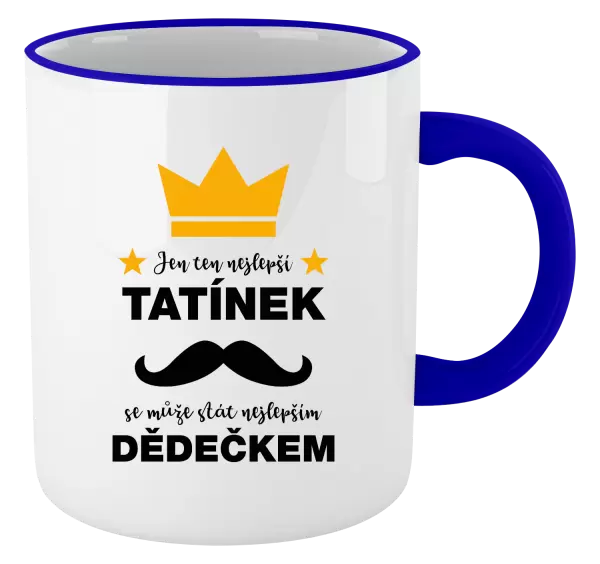 Hrnek Jen ten nejlepší tatínek se může stát nejlepším dědečkem