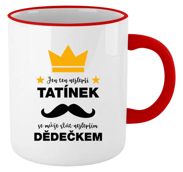 Hrnek Jen ten nejlepší tatínek se může stát nejlepším dědečkem