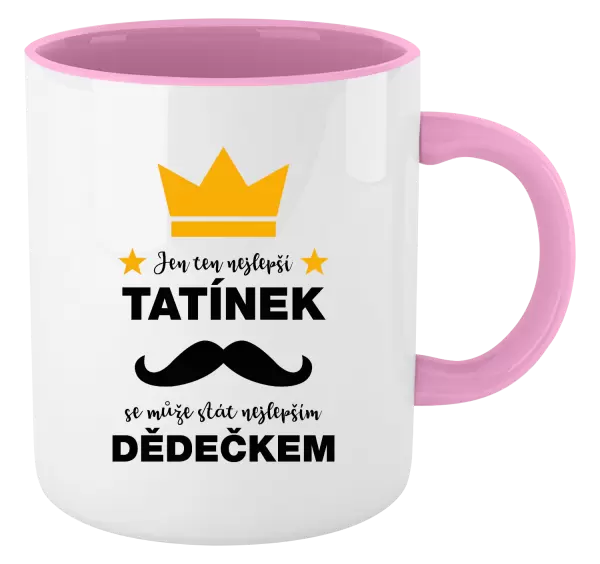 Hrnek Jen ten nejlepší tatínek se může stát nejlepším dědečkem