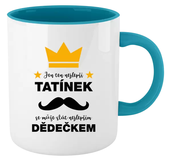 Hrnek Jen ten nejlepší tatínek se může stát nejlepším dědečkem